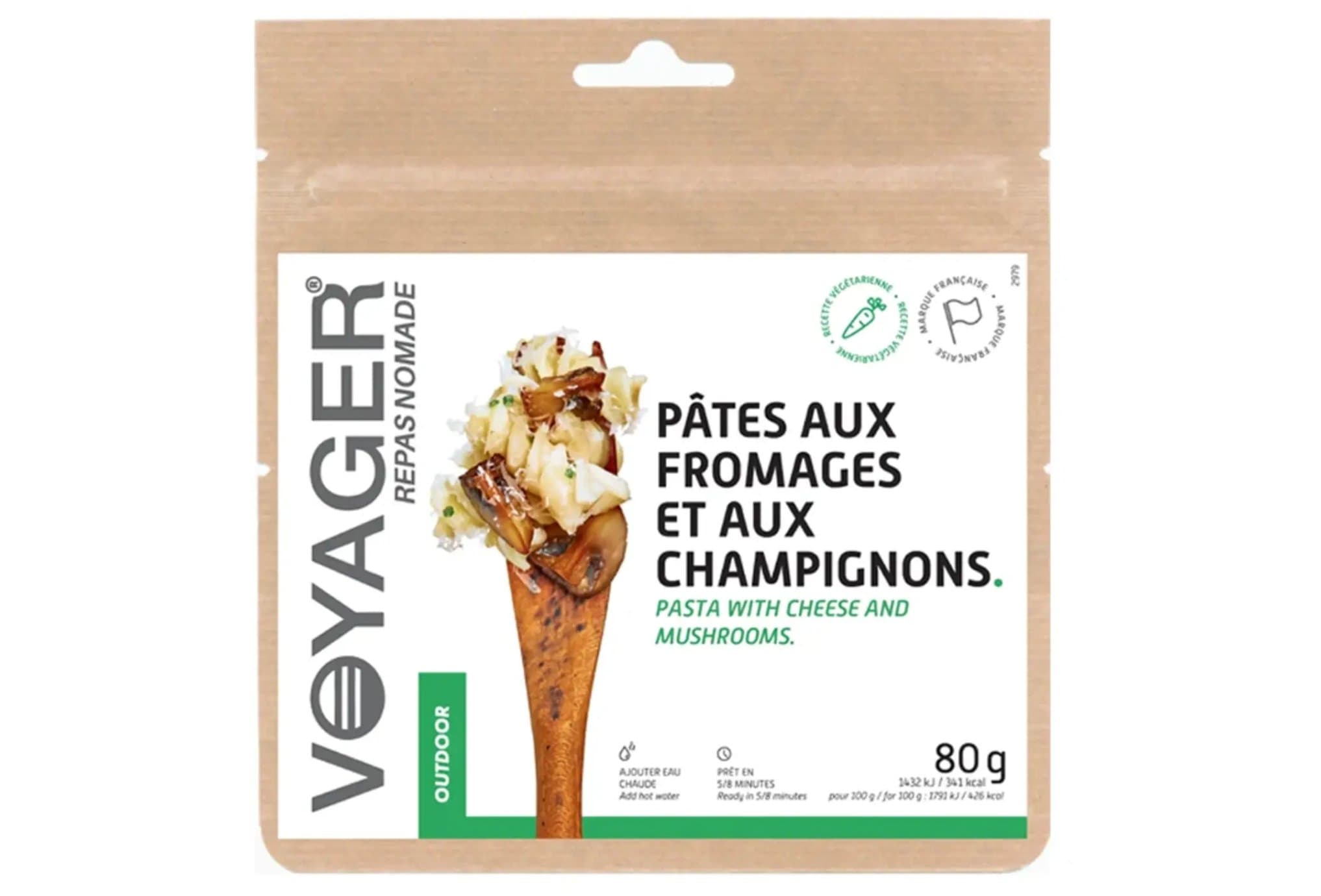 Voyager Pâtes aux fromages et aux champignons